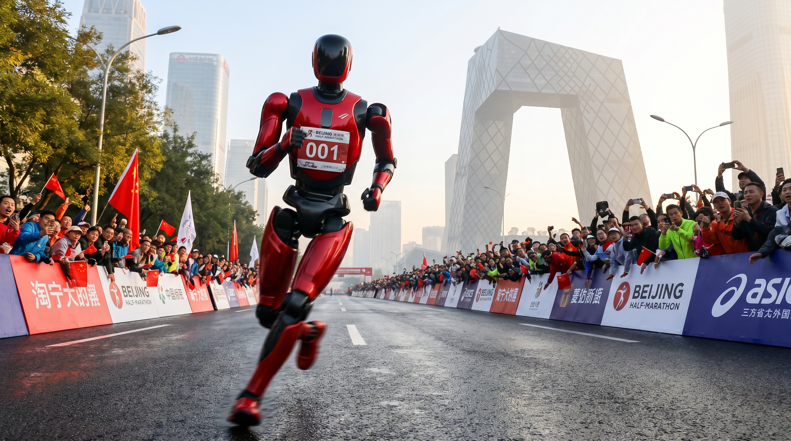 A Humanoid Robot Just Ran a Half-Marathon. Folding Laundry Is Still Harder.