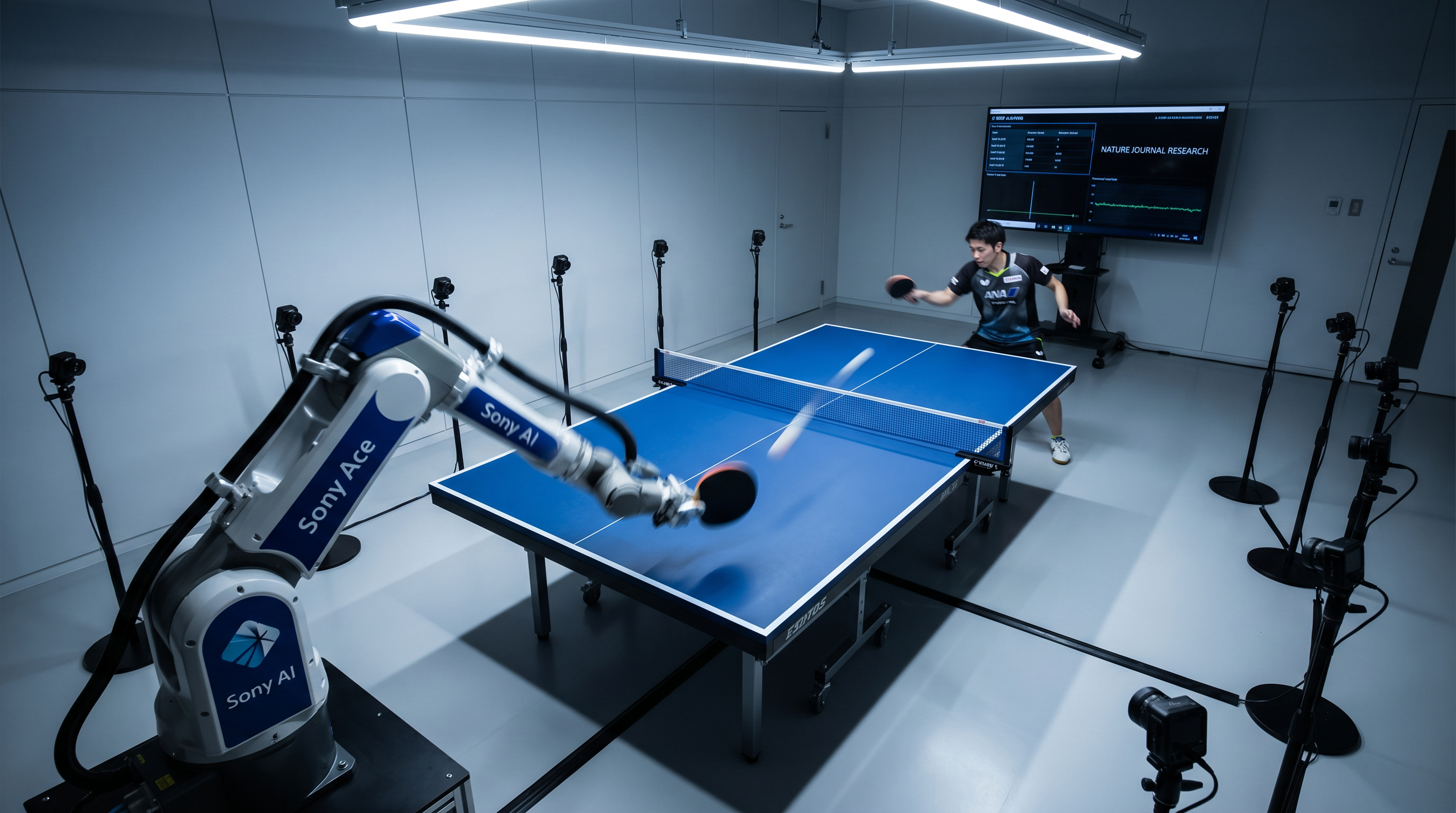 Sony's Ace Robot Beats Professional Table Tennis Players in Nature Paper Breakthrough